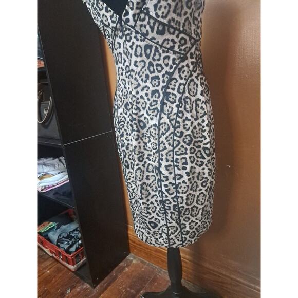 Victoria’s Secret Y2K Leopard Print Bodycon Cocktail Dress Size 8 Bodycon Fitted - Picture 6 of 8